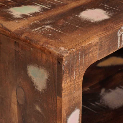 Nachttisch Braun 45 x 30 x 24 cm Massives upgecyceltes Holz