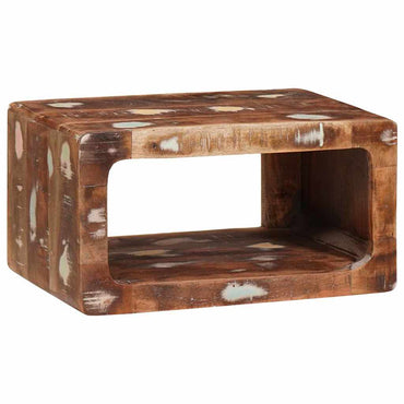 vidaXL Nachttisch 2 pcs Braun Massives upgecyceltes Holz