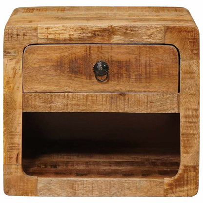 vidaXL Wandregal Nachtschrank Braun 40 x 30 x 36 cm Massivholz Mango