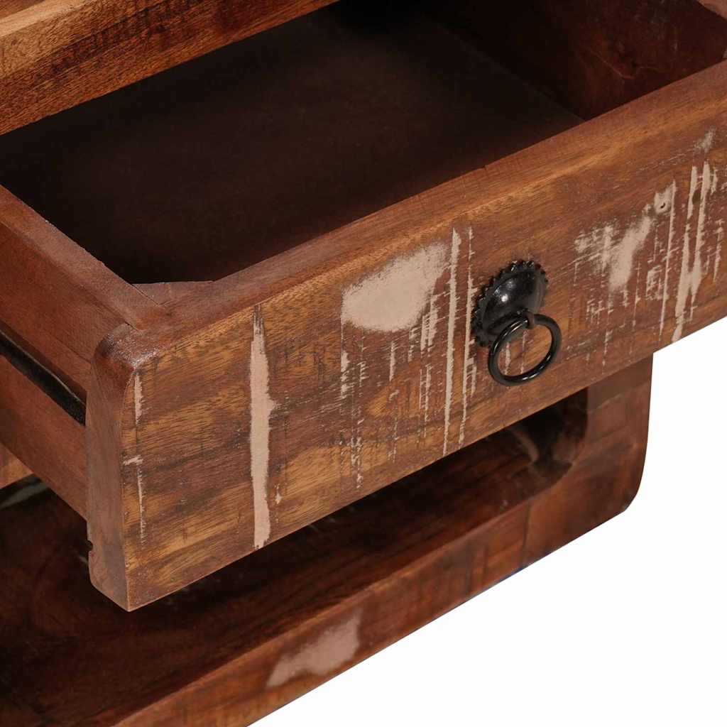 vidaXL Wandregal Nachtschrank mit Regal Mehrfarbig 40 x 30 x 36 cm