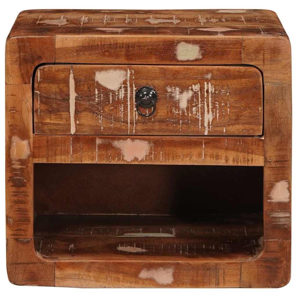 vidaXL Wandregal Nachtschrank mit Regal Mehrfarbig 40 x 30 x 36 cm