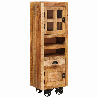 vidaXL Highboard Braun 40 x 30 x 120,5 cm Massivholz Mango