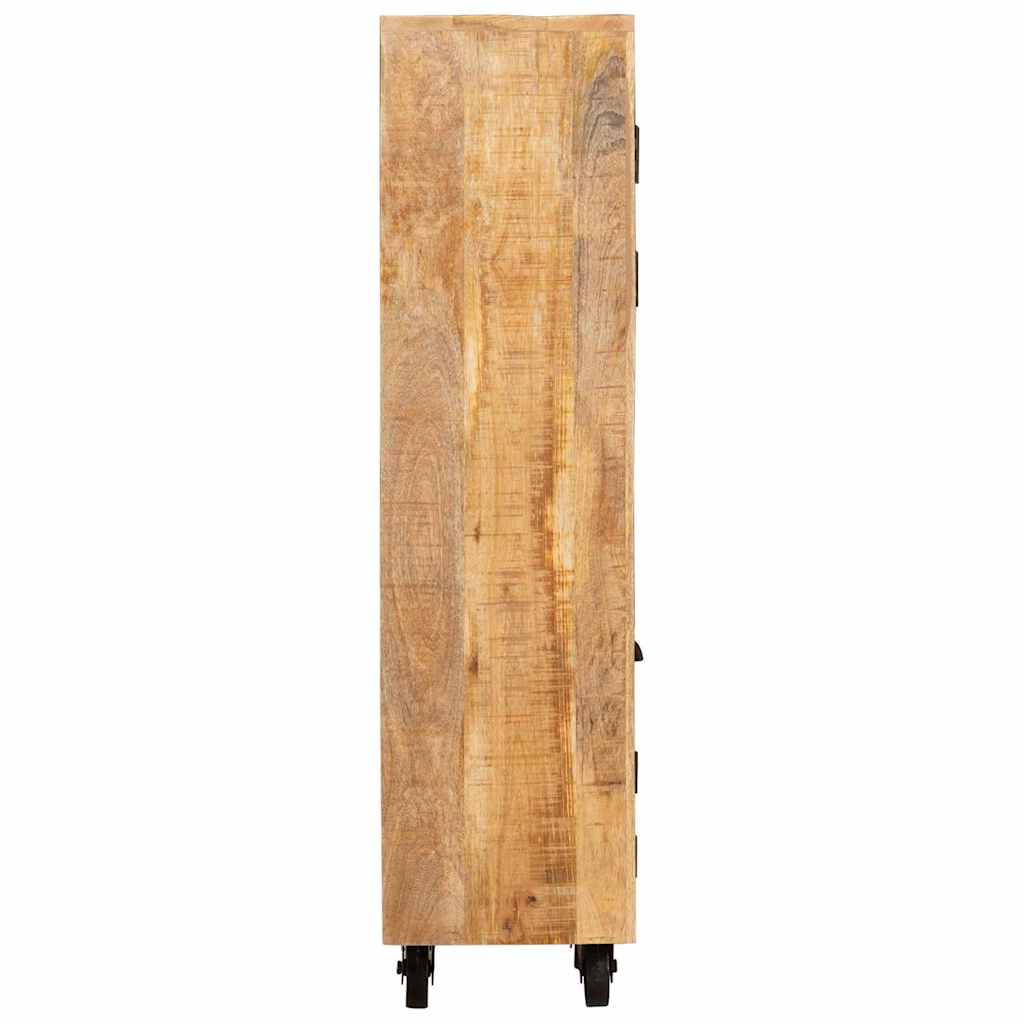 vidaXL Highboard Braun 40 x 30 x 120,5 cm Massivholz Mango