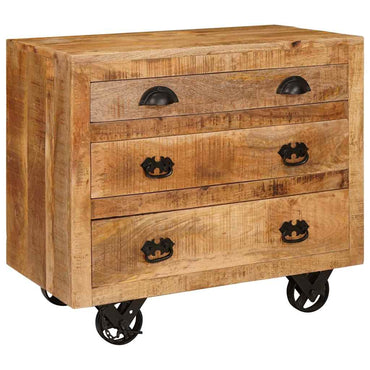 vidaXL Seitenschrank Braun 70 x 38 x 63 cm Massivholz Mango