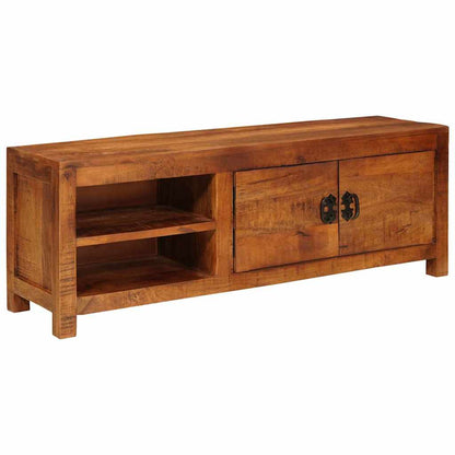 vidaXL TV-Schränk mit Regal Braun 110 x 30 x 40 cm Massivholz Mango