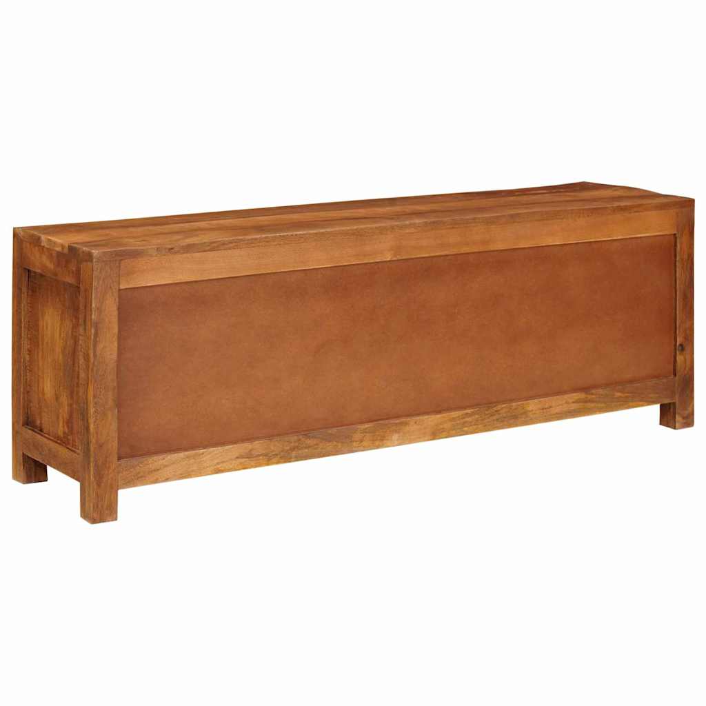 vidaXL TV-Schränk mit Regal Braun 110 x 30 x 40 cm Massivholz Mango