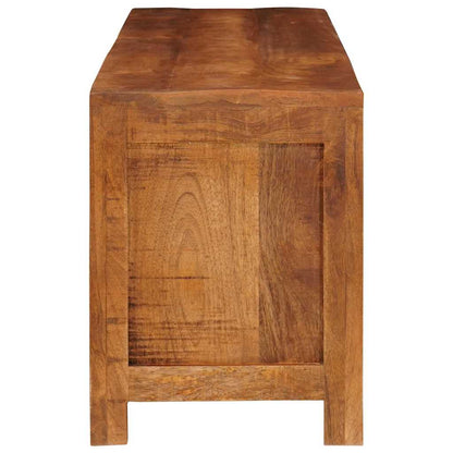 vidaXL TV-Schränk mit Regal Braun 110 x 30 x 40 cm Massivholz Mango