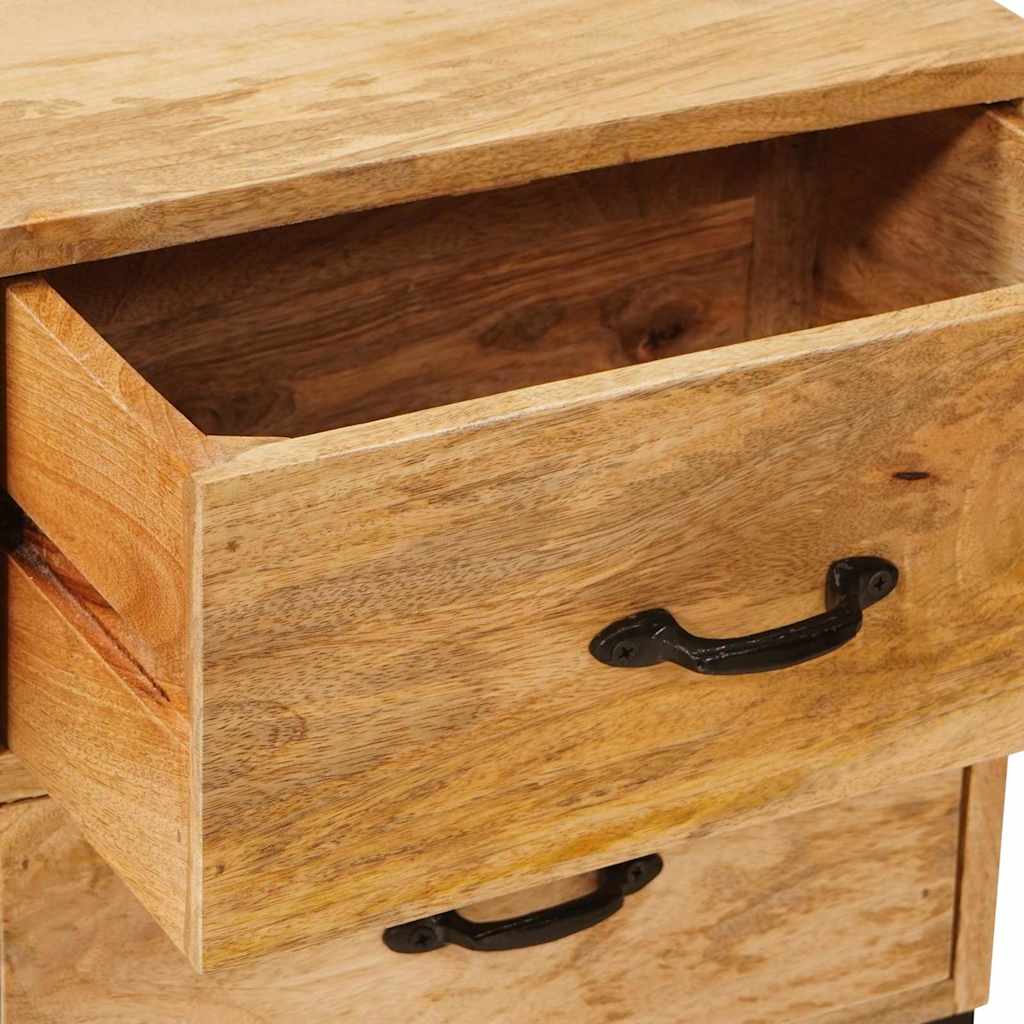vidaXL TV-Ständer Braun 110 x 30 x 46 cm Massivholz Mango