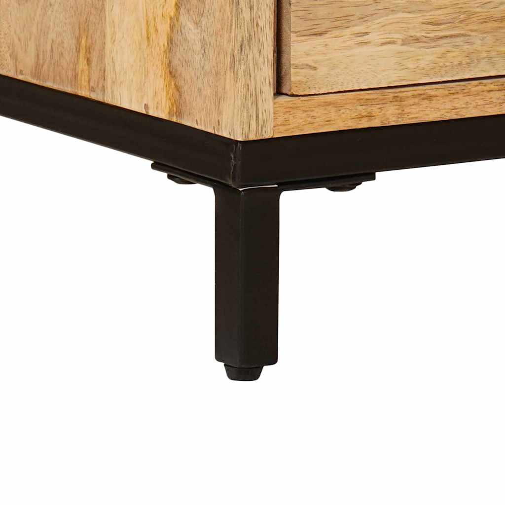 vidaXL TV-Ständer Braun 110 x 30 x 46 cm Massivholz Mango