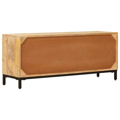 vidaXL TV-Ständer Braun 110 x 30 x 46 cm Massivholz Mango