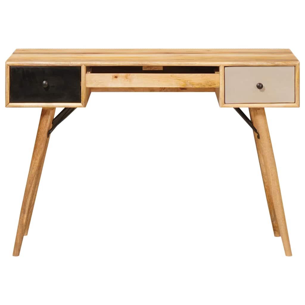 Schreibtisch Braun 110 x 55 x 76 cm Massivholz Mango