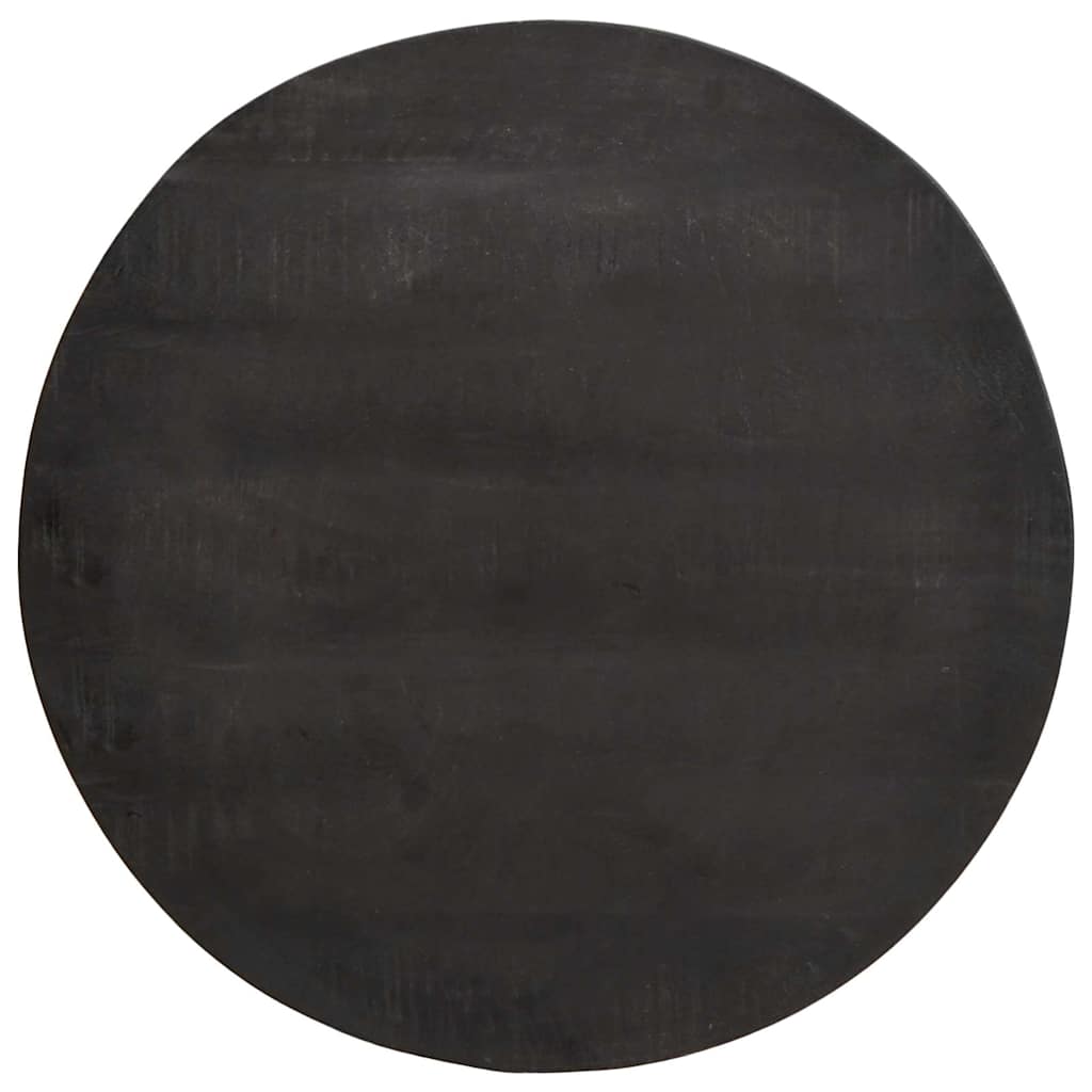 Nesting-Couchtische 2 pcs Schwarz Massivholz Mango und Stahl