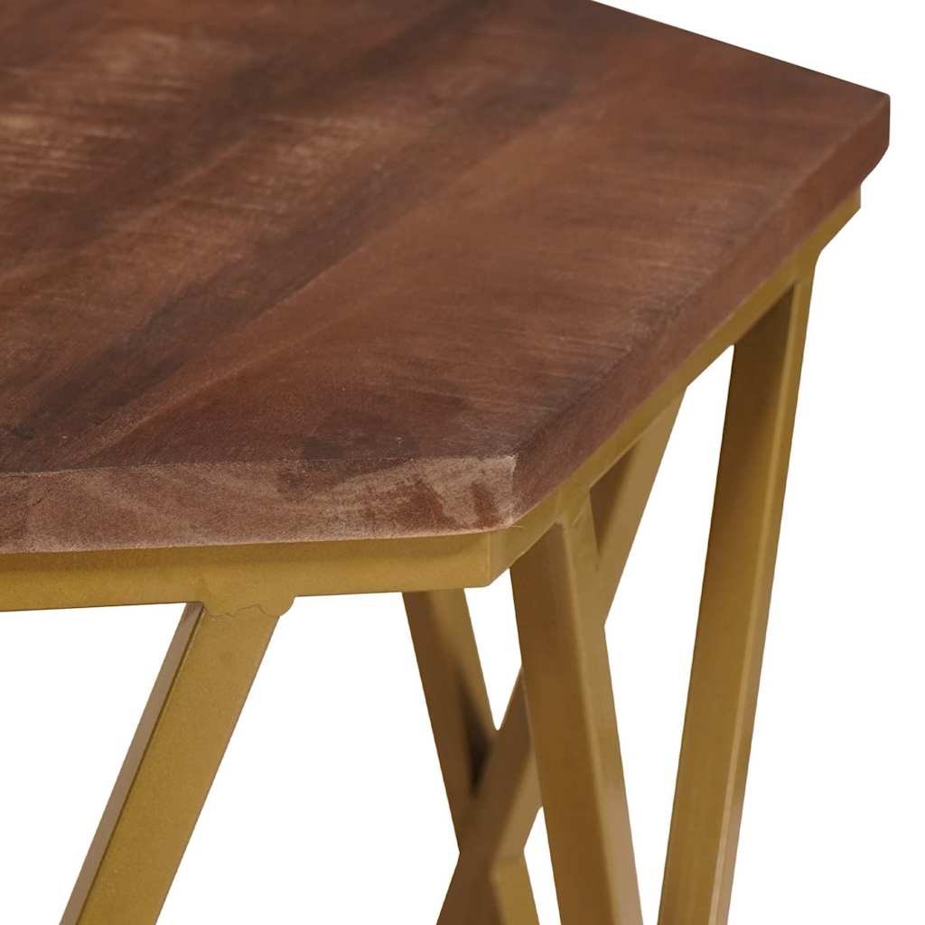 vidaXL Couchtische Braun 55 x 55 x 50 cm Massivholz Mango