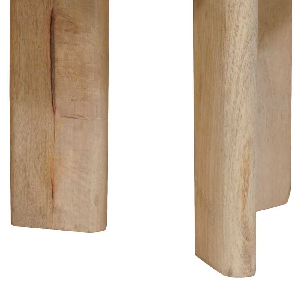 Nesting-Couchtische 3 pcs Schwarz Massivholz Mango