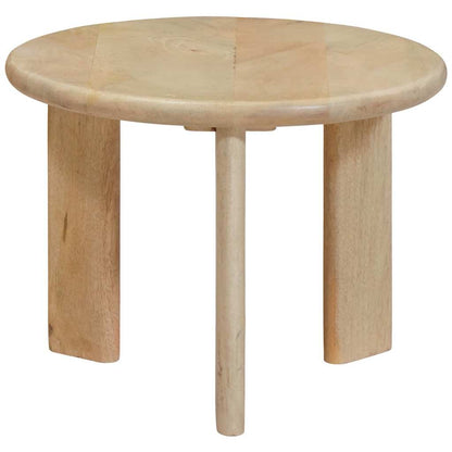 Nesting-Couchtische 3 pcs Schwarz Massivholz Mango