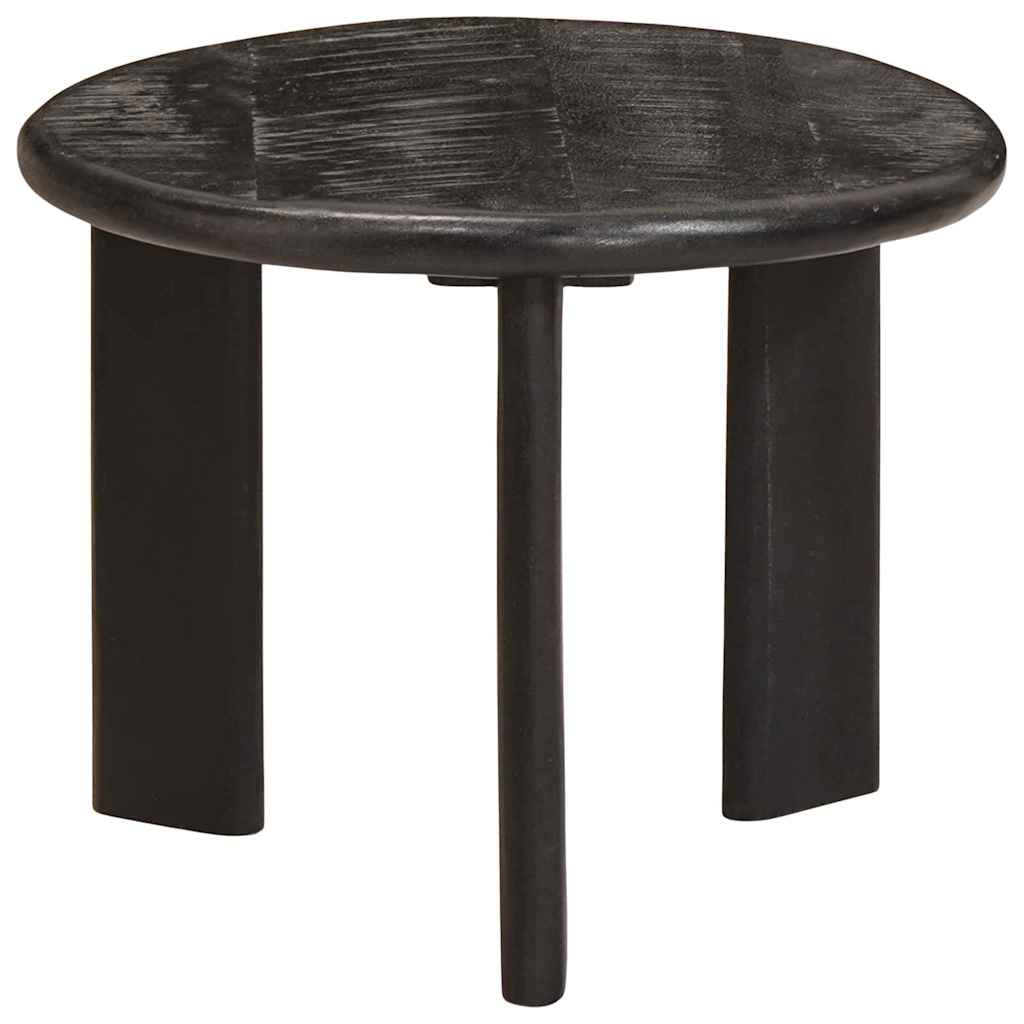 Nesting-Couchtische 3 pcs Weiß Massivholz Mango