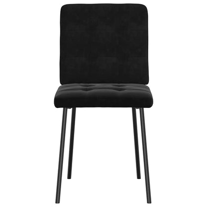 vidaXL Chaises de salle à manger 2 pcs Velours noir