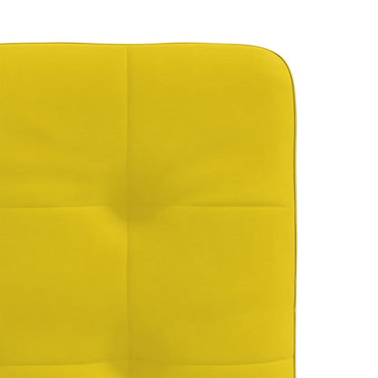 vidaXL Chaises de salle à manger 2 pcs Jaune Velours