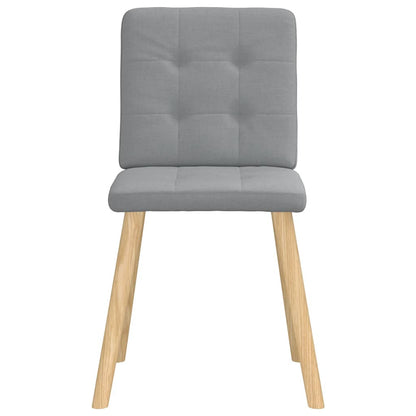 vidaXL Chaises de salle à manger 2 pcs Tissu Gris clair