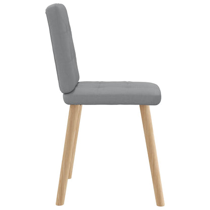 vidaXL Chaises de salle à manger 2 pcs Tissu Gris clair