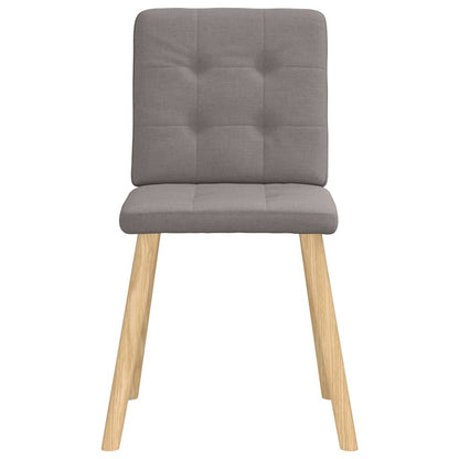 vidaXL Chaises de salle à manger 2 pcs Taupe Tissu