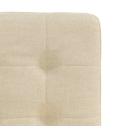 vidaXL Chaises de salle à manger 2 pcs Crème Tissu