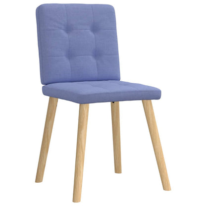 vidaXL Esszimmerstühle 2 Stk. Jeansblau Stoff