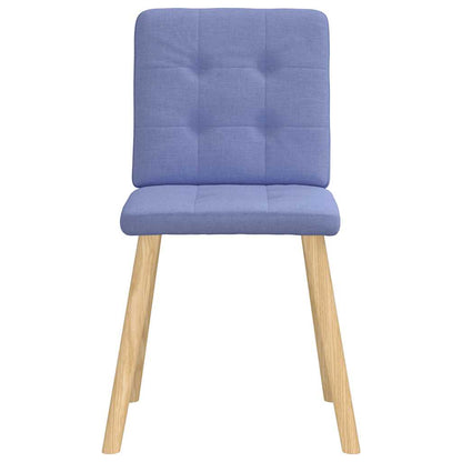 vidaXL Esszimmerstühle 2 Stk. Jeansblau Stoff