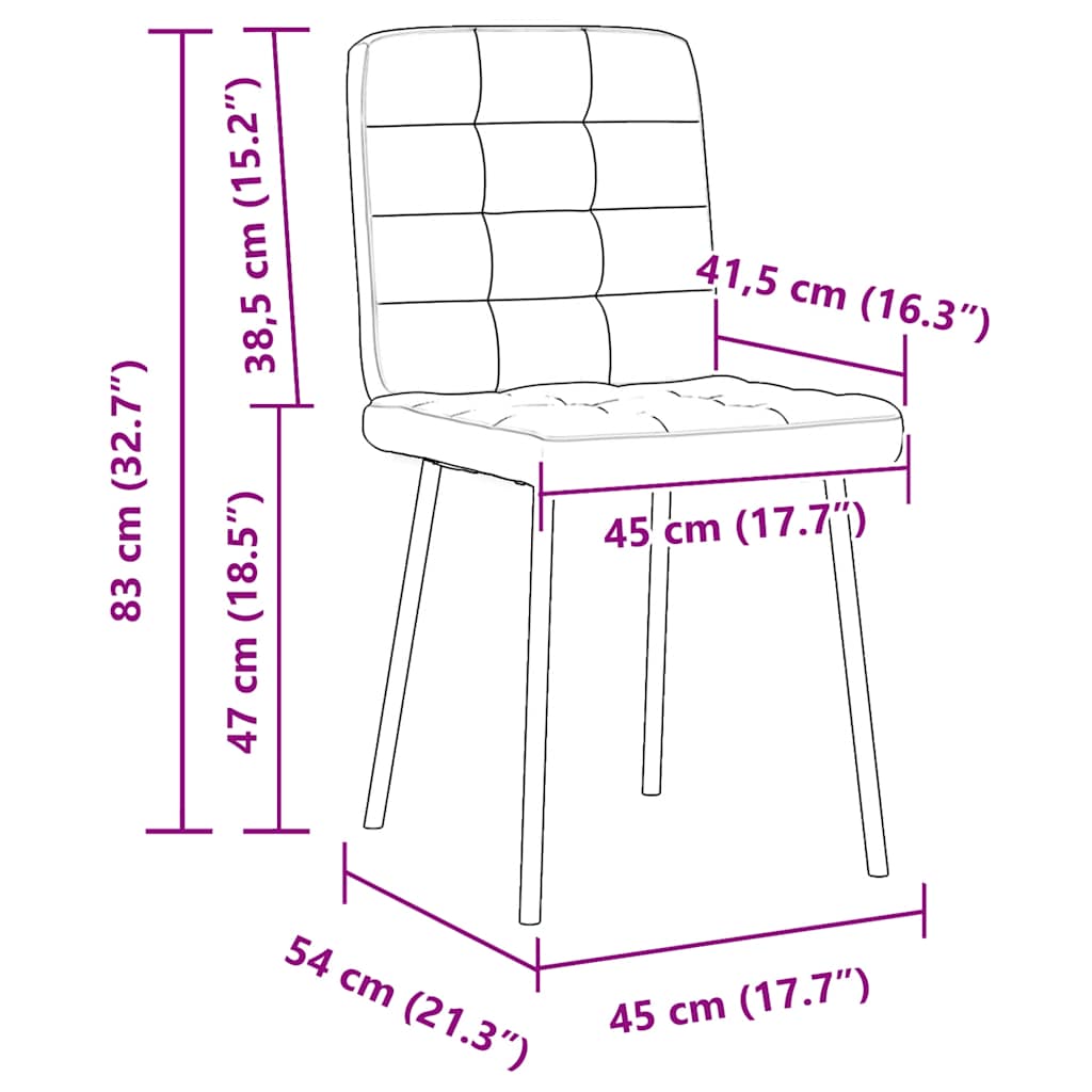 vidaXL Esszimmerstühle 2 Stk. Dunkelgrün Samt