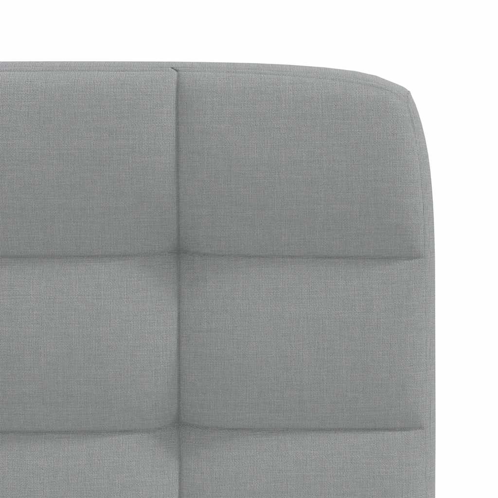 vidaXL Esszimmerstühle 2 Stk. Hellgrau Stoff