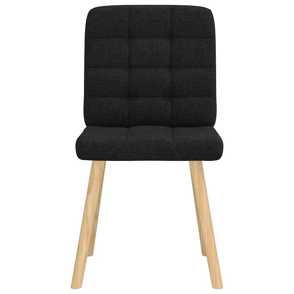 vidaXL Esszimmerstühle 2 Stk. Schwarz Stoff