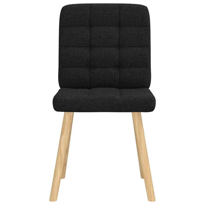vidaXL Esszimmerstühle 2 Stk. Schwarz Stoff