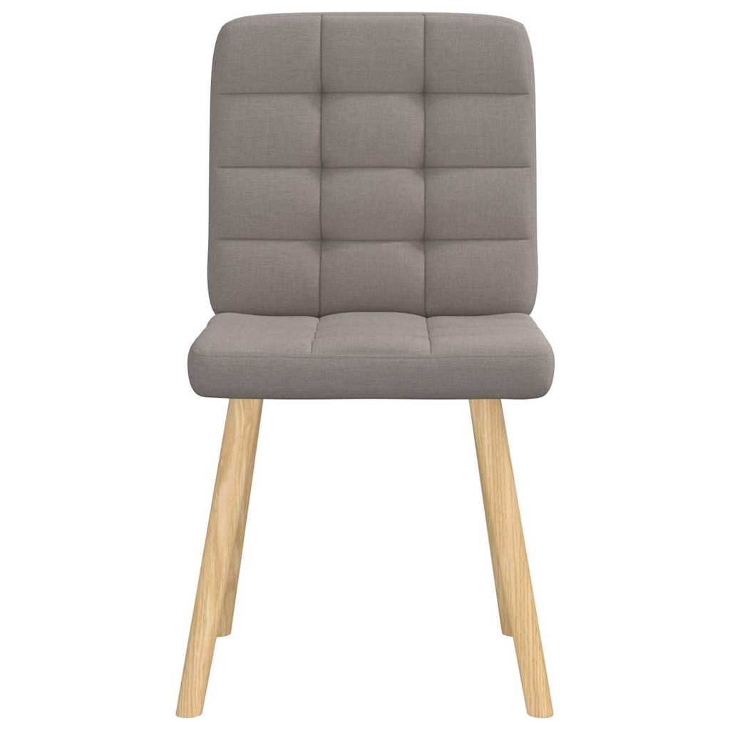 vidaXL Esszimmerstühle 2 Stk. Taupe Stoff