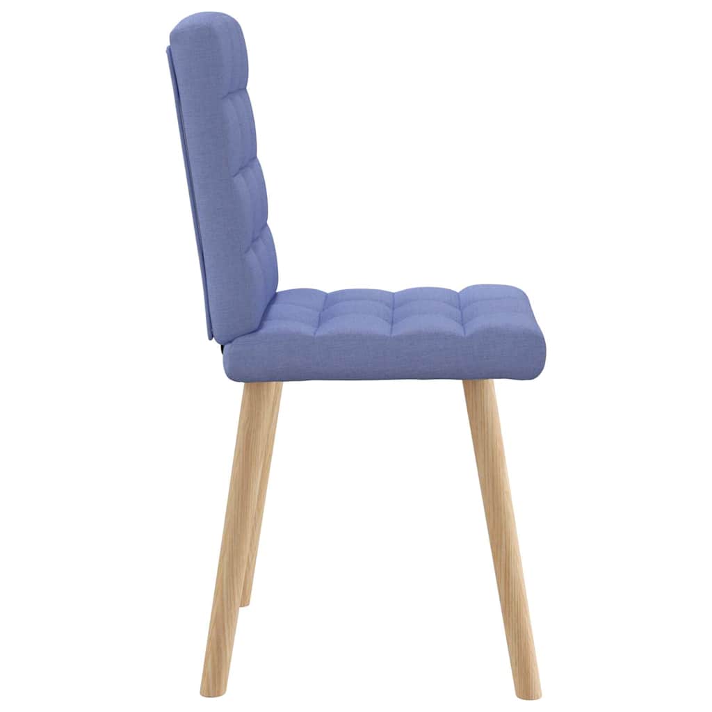 vidaXL Esszimmerstühle 2 Stk. Jeansblau Stoff
