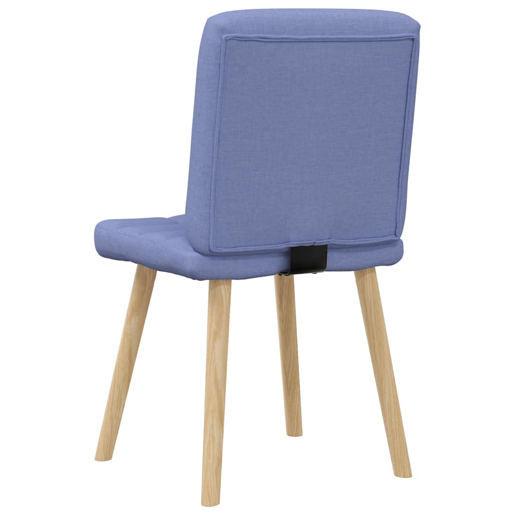 vidaXL Esszimmerstühle 2 Stk. Jeansblau Stoff