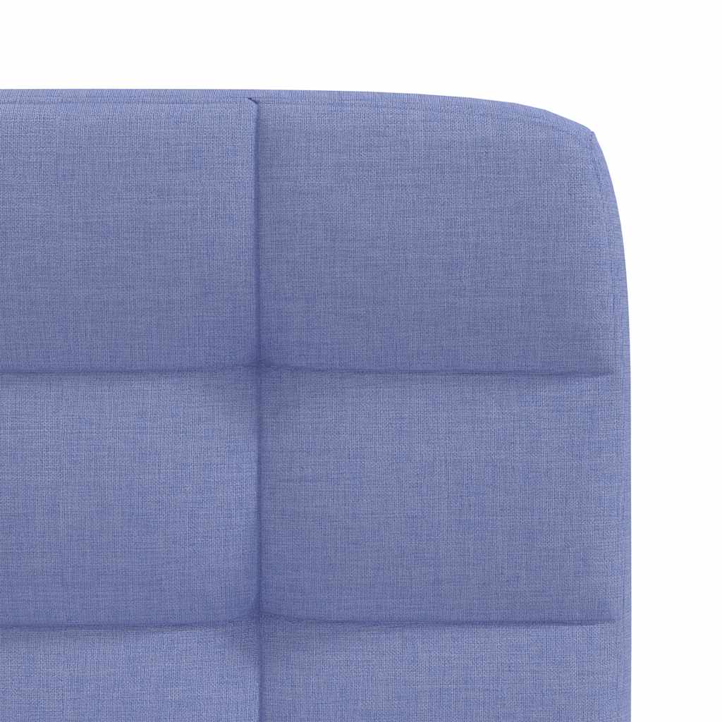 vidaXL Esszimmerstühle 2 Stk. Jeansblau Stoff