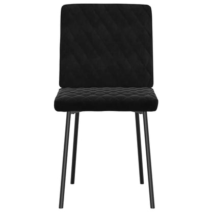 vidaXL Esszimmerstühle 2 Stk. Schwarz Samt