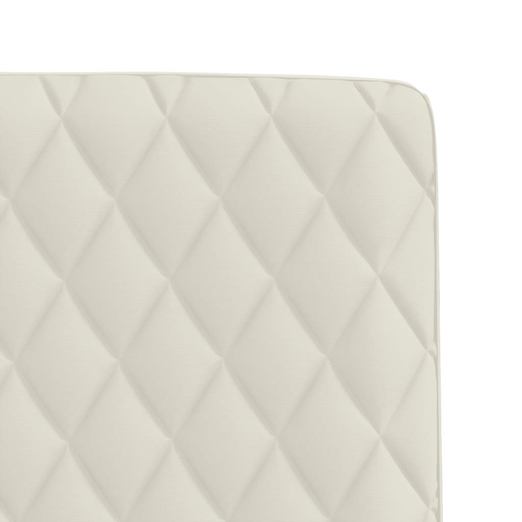 vidaXL Esszimmerstühle 2 Stk. Creme Samt