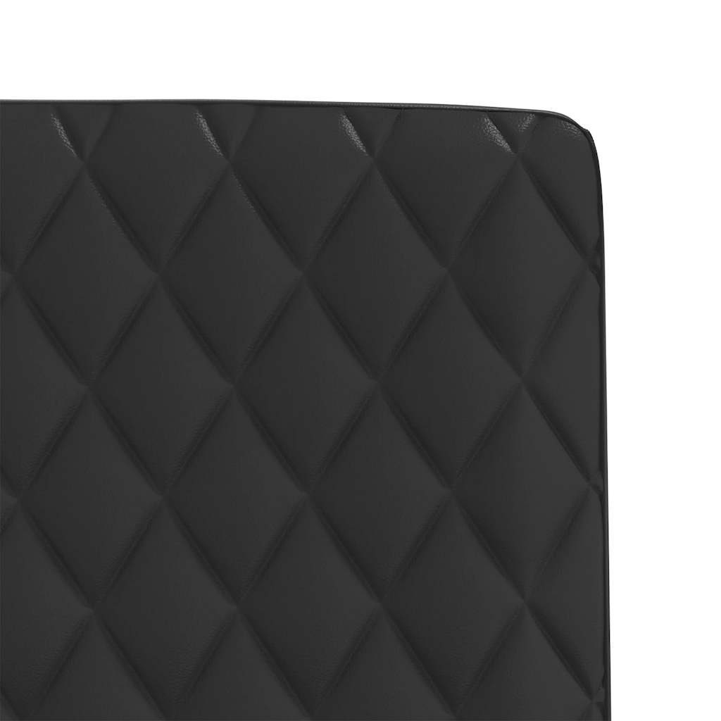 vidaXL Esszimmerstühle 2 Stk. Schwarz Kunstleder