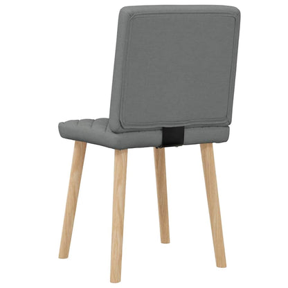 vidaXL Chaises de salle à manger 2 pcs Tissu gris foncé
