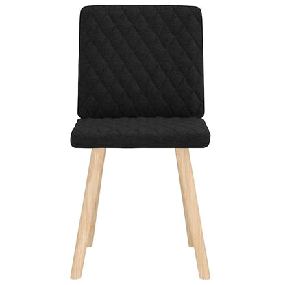 vidaXL Chaises de salle à manger 2 pcs Tissu noir