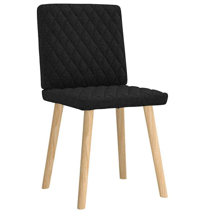 vidaXL Chaises de salle à manger 2 pcs Tissu noir