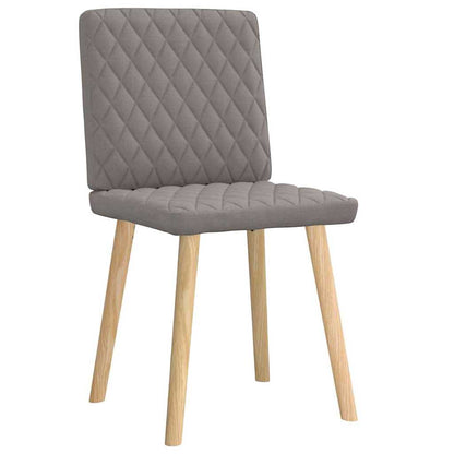 vidaXL Esszimmerstühle 2 Stk. Taupe Stoff