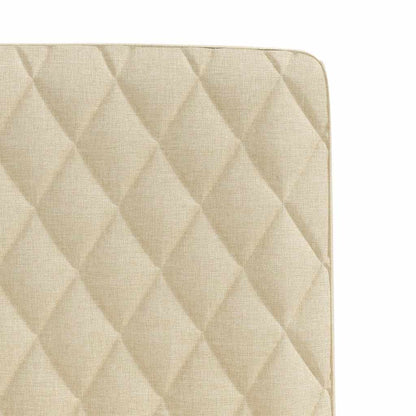 vidaXL Esszimmerstühle 2 Stk. Creme Stoff