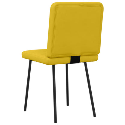 vidaXL Esszimmerstühle 2 Stk. Gelb Samt