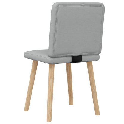 vidaXL Esszimmerstühle 2 Stk. Hellgrau Stoff