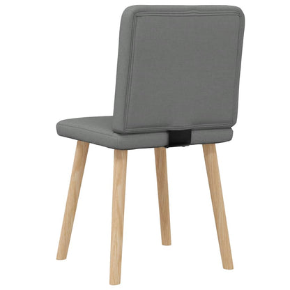vidaXL Esszimmerstühle 2 Stk. Dunkelgrau Stoff