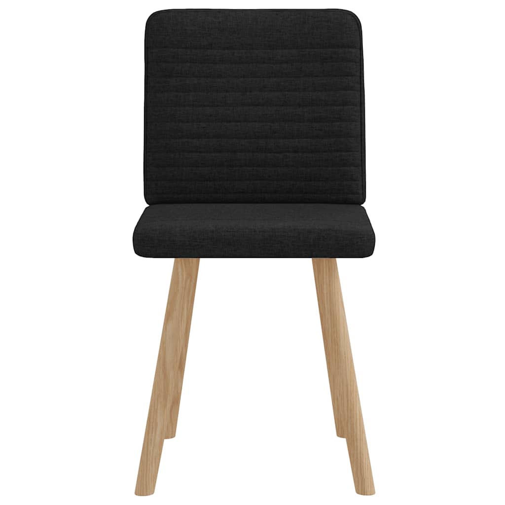 Esszimmerstühle 2 Stk. Schwarz Stoff