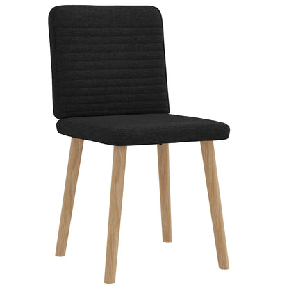 vidaXL Esszimmerstühle 2 Stk. Schwarz Stoff