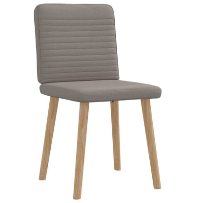 vidaXL Esszimmerstühle 2 Stk. Taupe Stoff